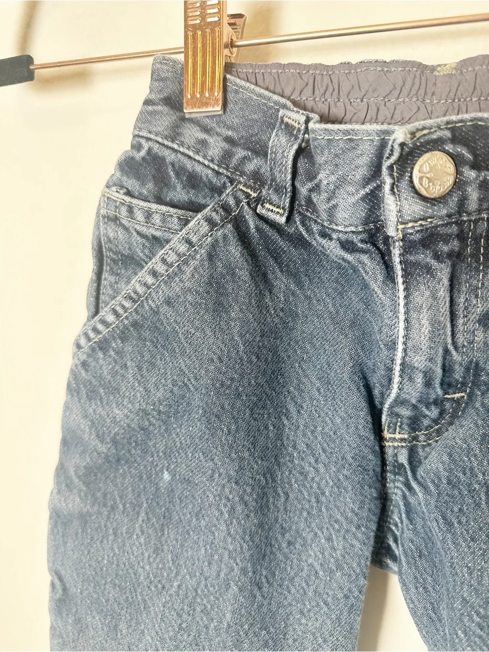 Osh’Kosh Vintage Cargo Jeans Elastic Waist Denim 4T